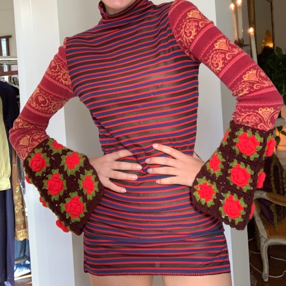 1990s Extra mini dress / long top - Picture 1 of 3
